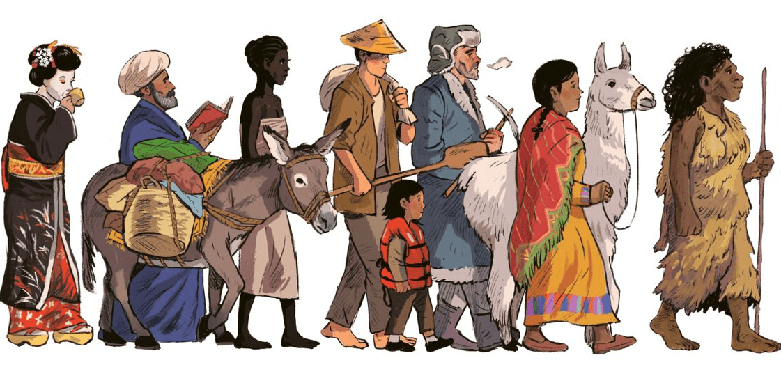 Onderweg: migraties die de wereld veranderen (On the Move: Migrations That Change the World) pagina